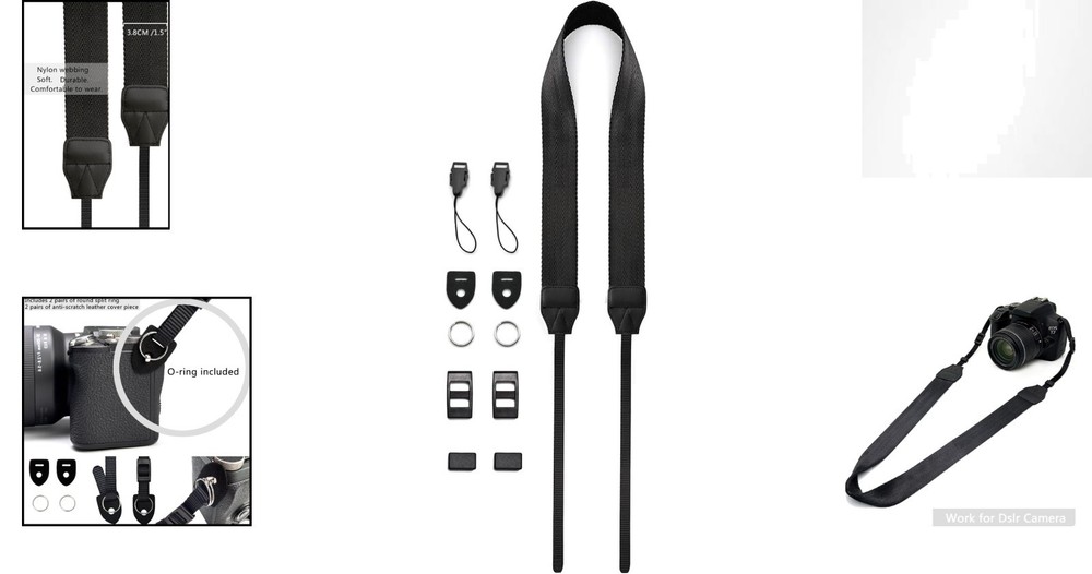 Lightweight Adjustable Camera and Binoculars Neck Strap – Stylish & Functional