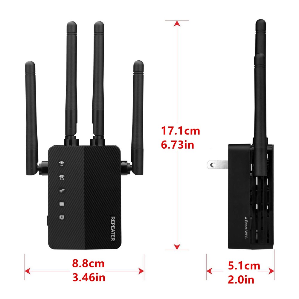 WiFi Range Extender Support Dual Working Modes (Repeater/AP) For MAC OS