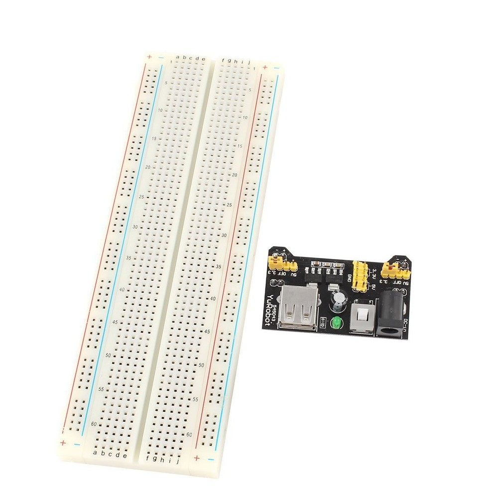 MB102 Breadboard Power Supply Module 3.3V 5V Board+Breadboard 830 Point