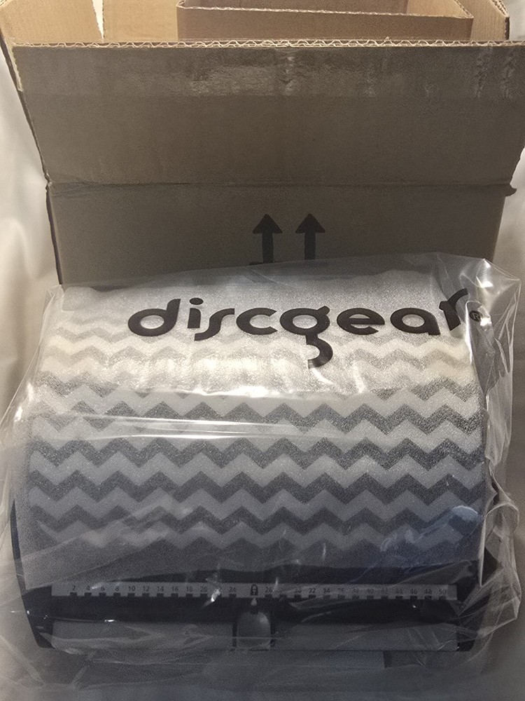 Discgear Selector 50 Disc Storage Case – New In Box – Rare Gray Chevron Pattern