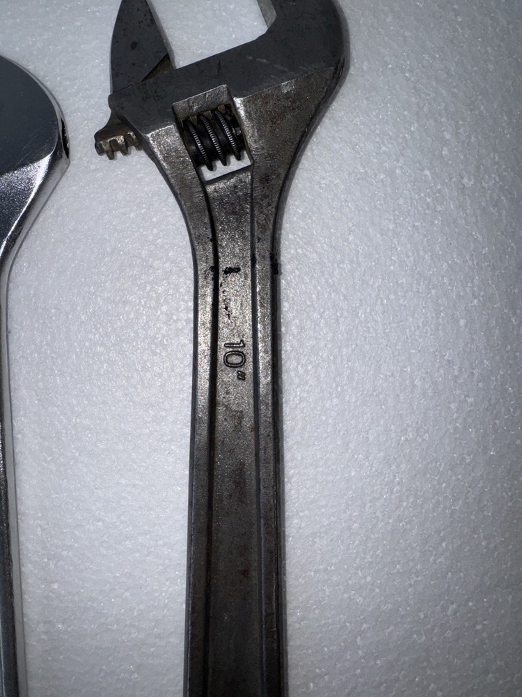 Adjustable Wrench Set 6” 8” 10” — Hand Tools Lot (3 pcs)