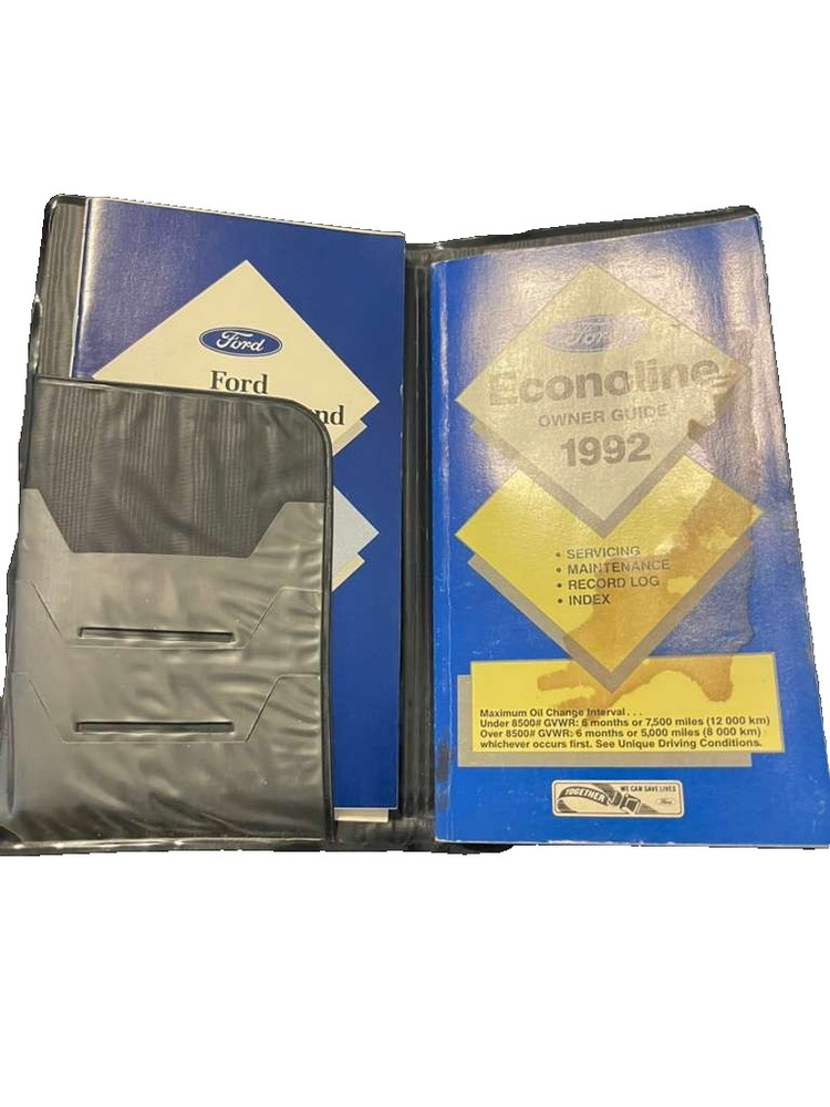 OEM Original 1992 Ford Econoline Owners Operators Manual Set E-150 E-250 E-350