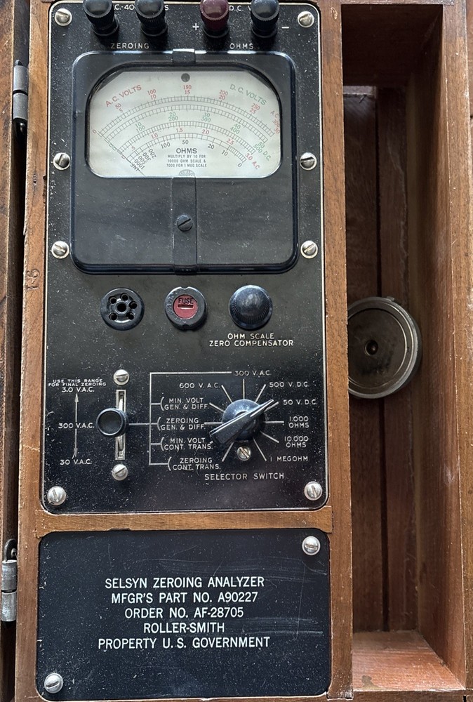 Selsyn Zeroing Analyzer A90227 Kelly AFB San Antonio, Tx-Not Tested