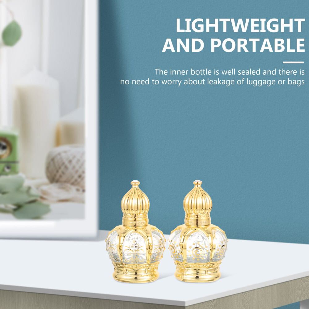 2PCS Essential Oil Bottling Roller Bottles Perfume Dispenser Middle Container