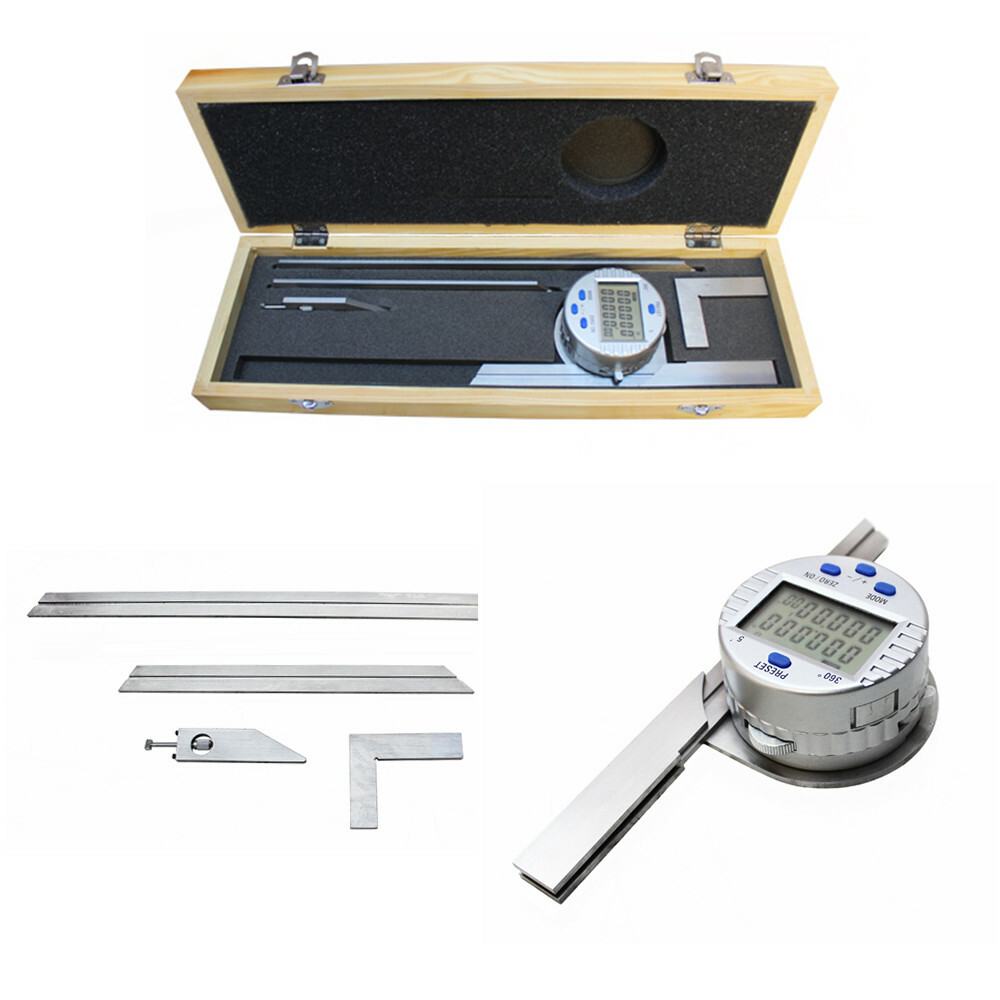 Universal Digital Protractor measurement 0-360 Degree Resolution 30'' Ruler