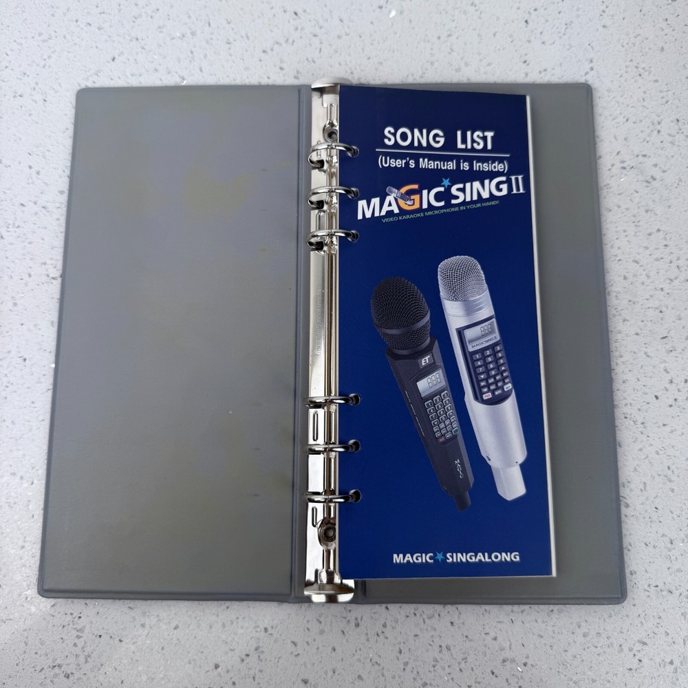 Magic Sing User Manuel & Song List Book Karaoke ET Enter Tech READ