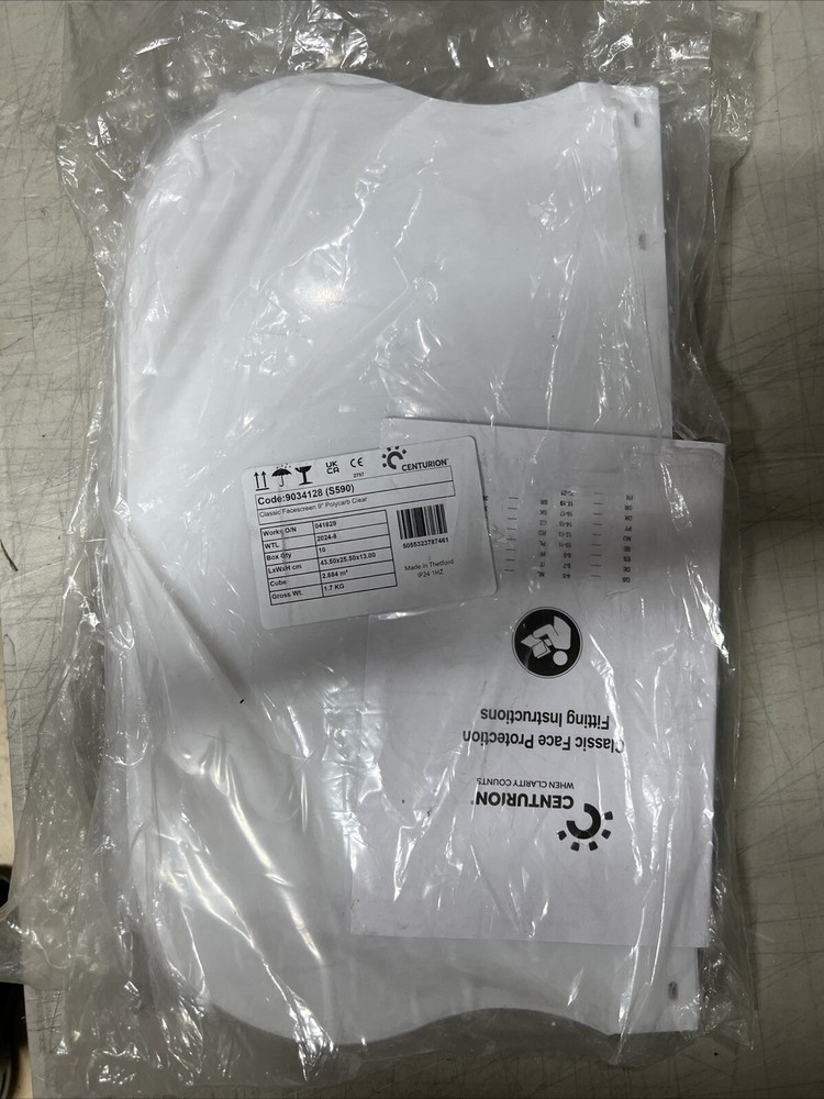 QTY 10 Centurion S590 Polycarbonate Face Shield Screen Classic 9" Replacement