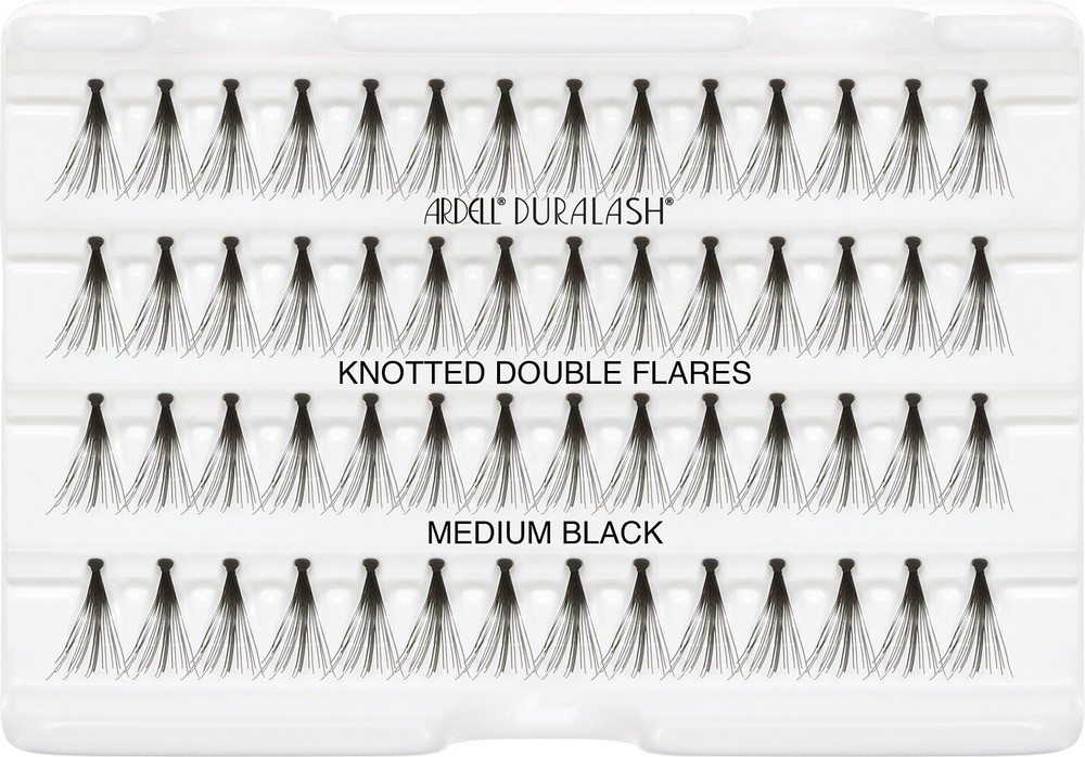 Ardell Double Up False Eyelashes Knotted Medium Black #68291 (8 Pack)