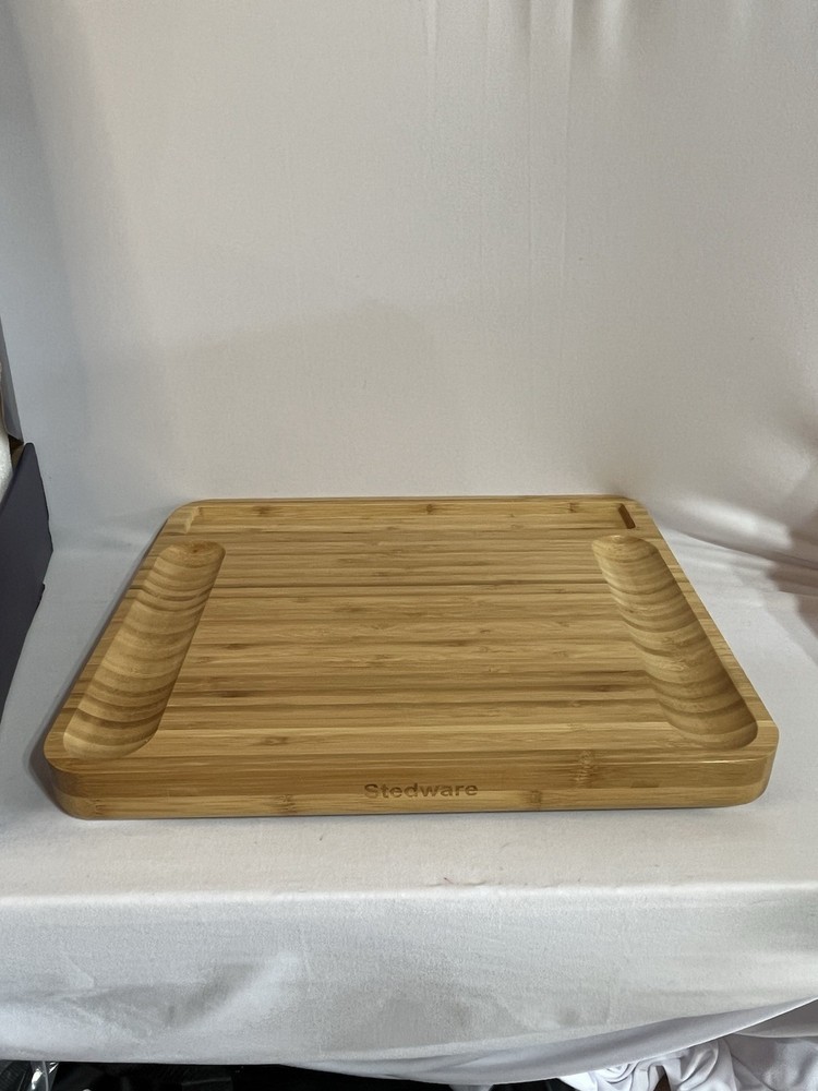 Stedware Premier Collection Bamboo Cheese Board & Tray Set New in Box