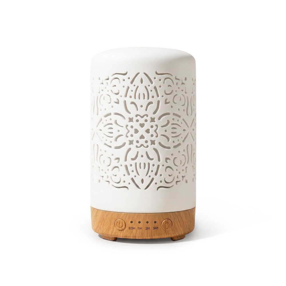 Earnest Living Essential Oil Diffuser White Ceramic Elegance 100ml
