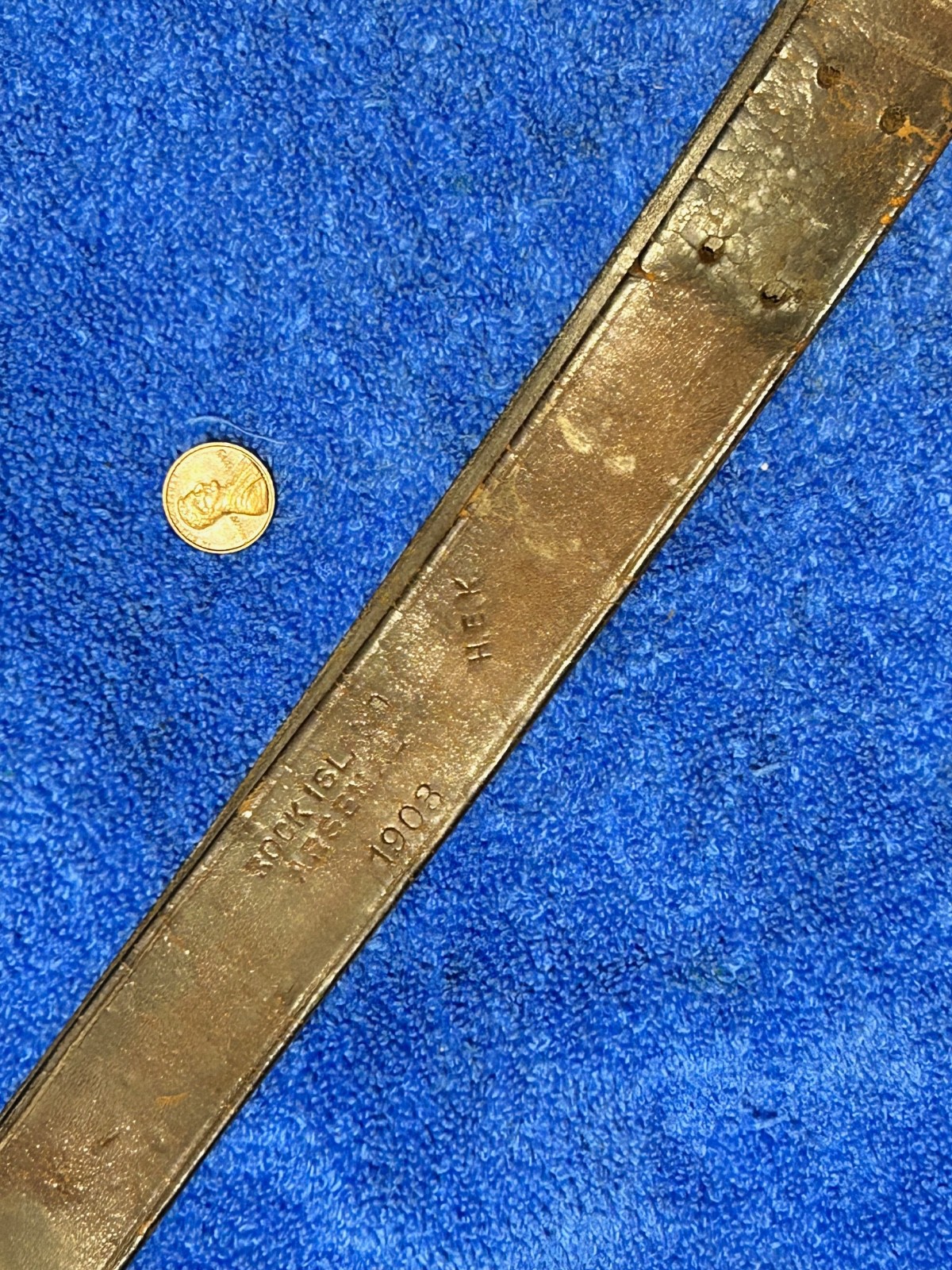 1903 Rock Island Arsenal Leather Sling Strap WWI for a 03 SPringfield