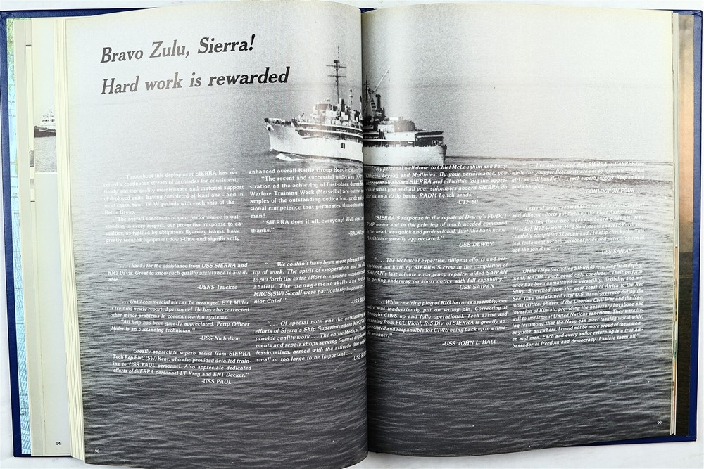 USS Sierra (AD-18) 1990 Mediterranean Deployment Cruise Book