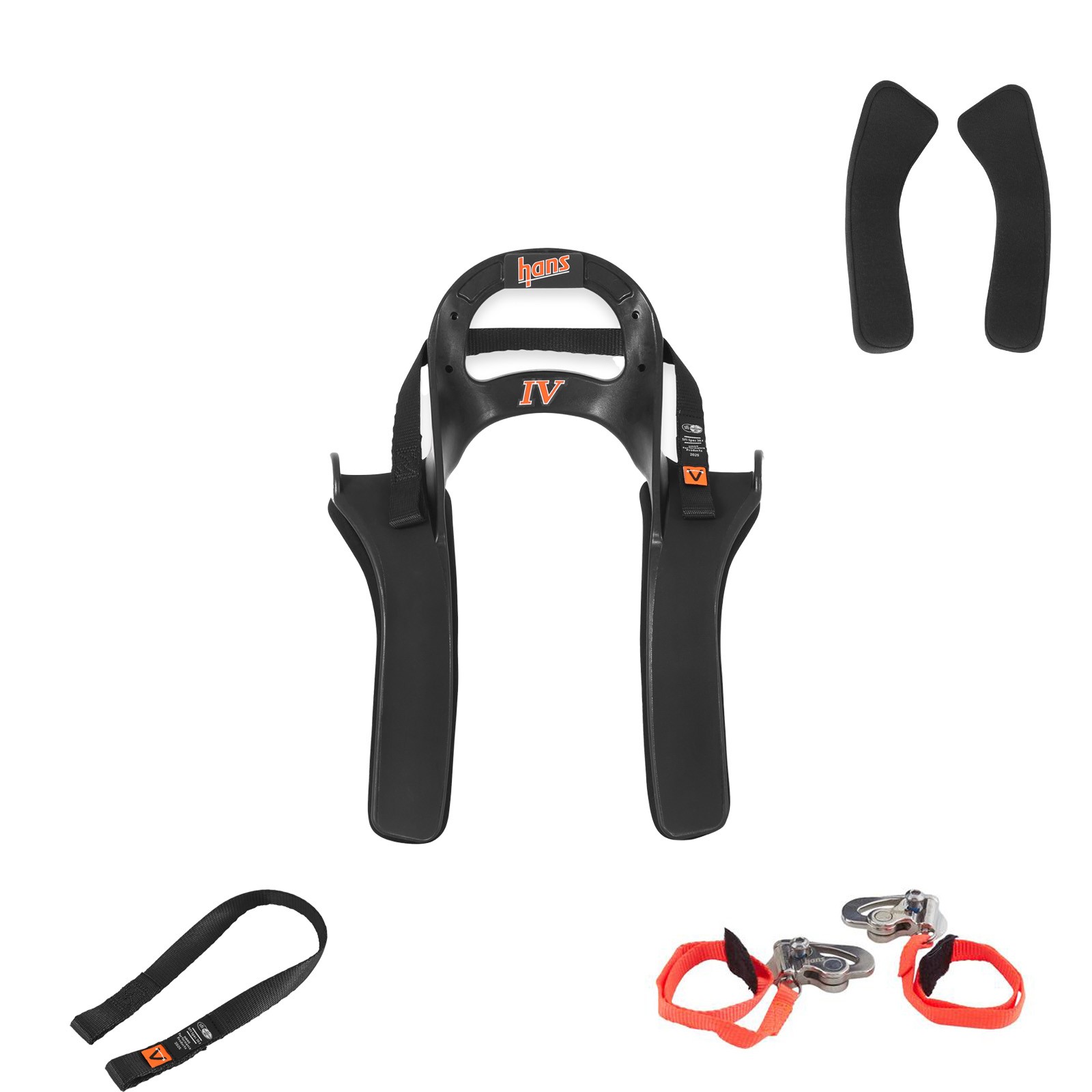 HANS H4M20QC Gen IV SFI Quick Clip 20 Degree Device, Medium