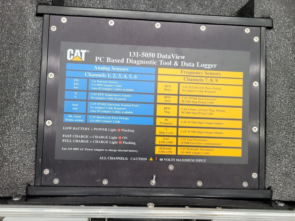 CAT 131-5050 DATA VIEW PC BASED DIAGNOSTIC TOOL & DATA LOGGER W/ ACCESSORIES