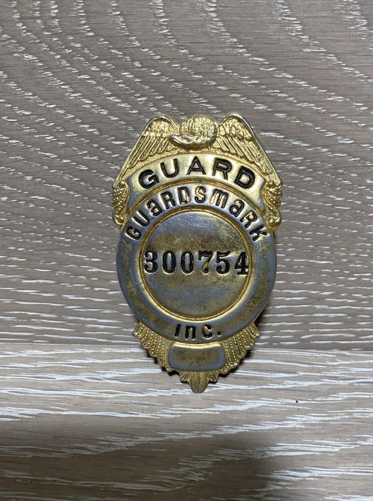 Vintage / Obsolete Guard Eagle Badge w/ Number