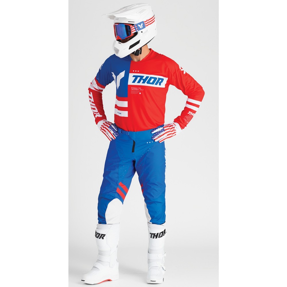 Thor LAUNCHMODE Patriot Pants, Blue, Off-Road