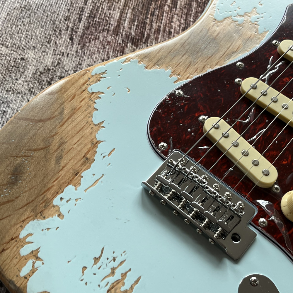 Custom Shop Blue Handed relics aged Electric Guitar USA in stock free shipping