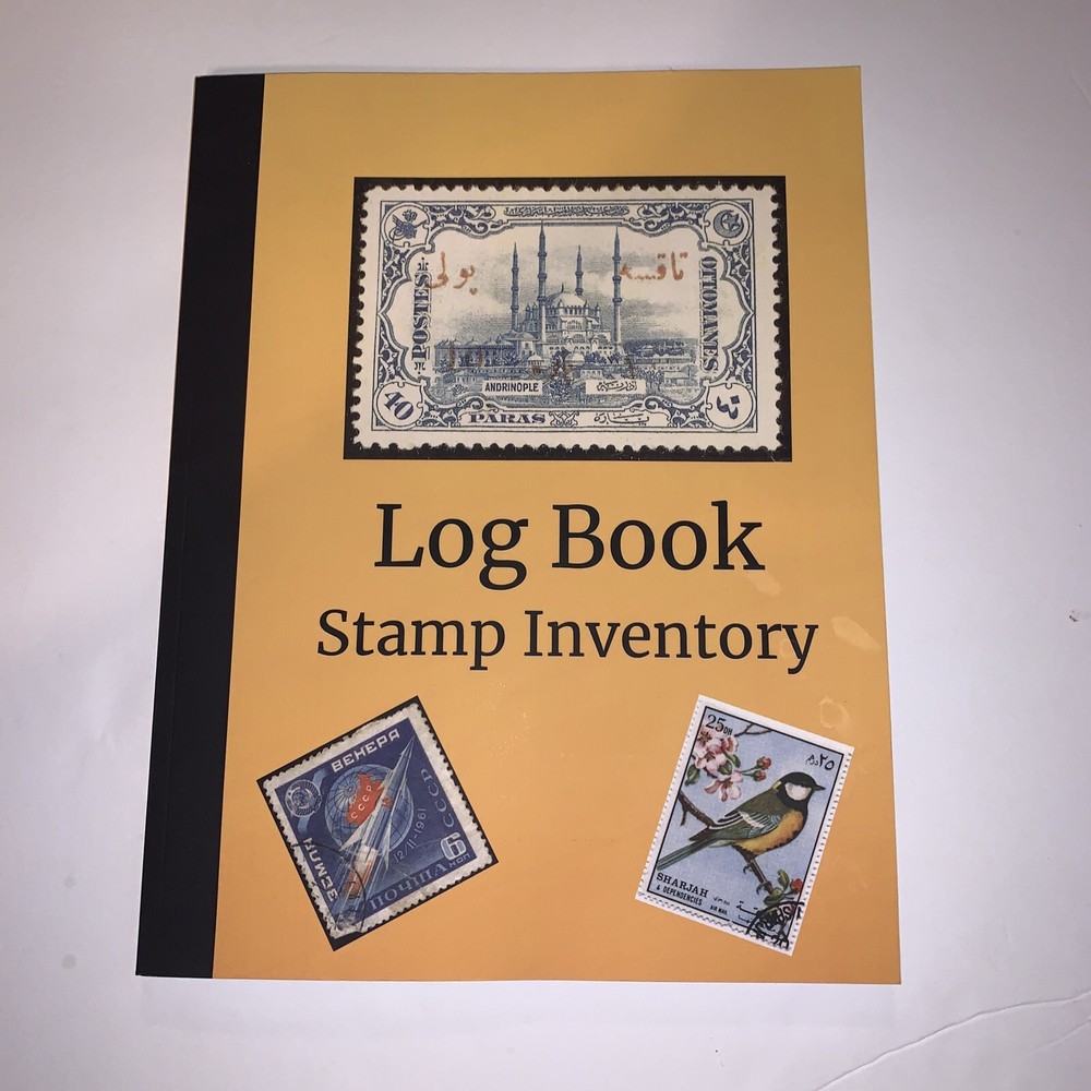 Gold Touch Stamp Collectors Inventory Logbook NEW