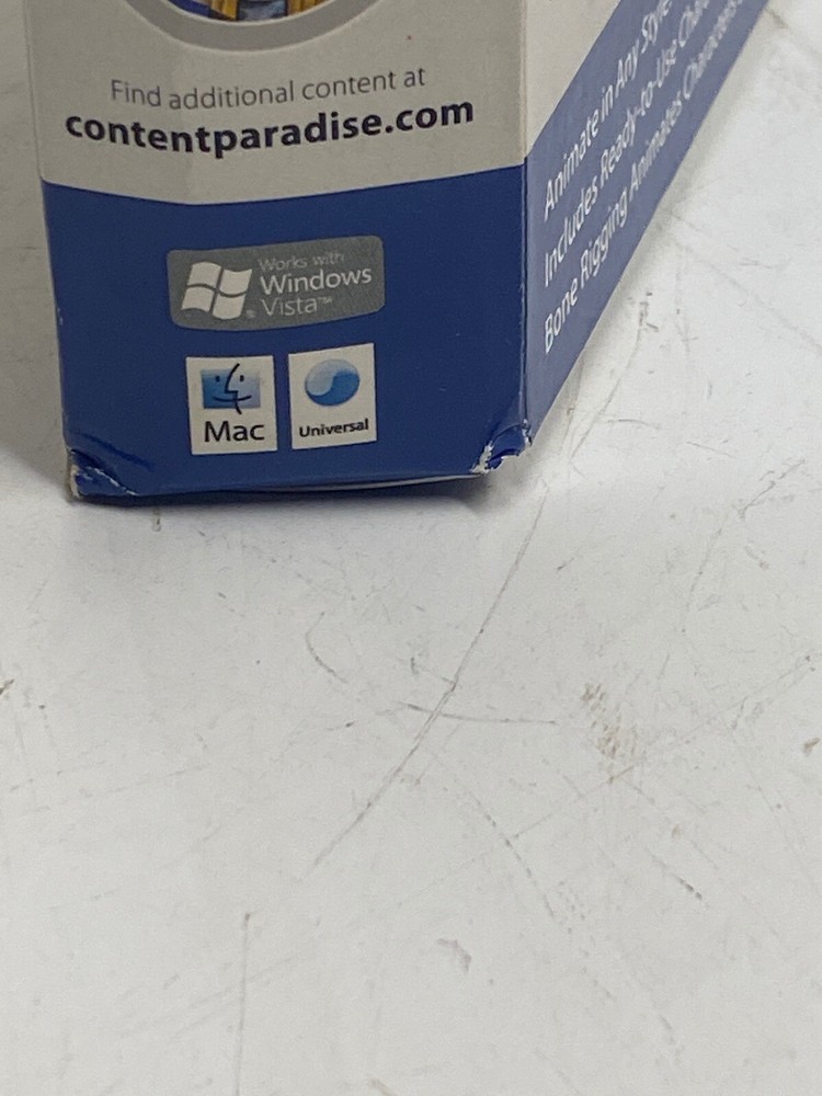 Anime Studio 6 Pro MAC CD design cartoons animations 3D models tools SEALED BOX