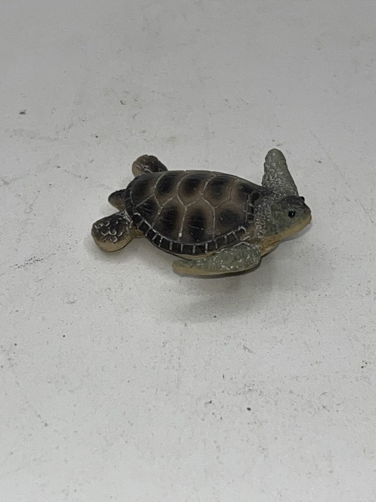 Miniature Ceramic Resin? Sea Turtle Figurine