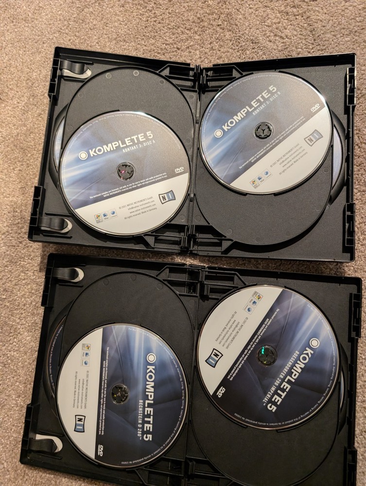 READ The Native Instruments Collection Komplete 5 DVDs manuals serial number.