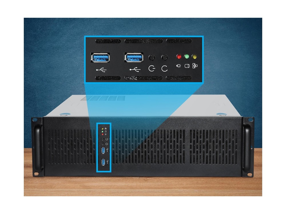 Rosewill 3U Server Chassis Rackmount Case, 6X 3.5 Bays, E-ATX Compatible, 2X ...