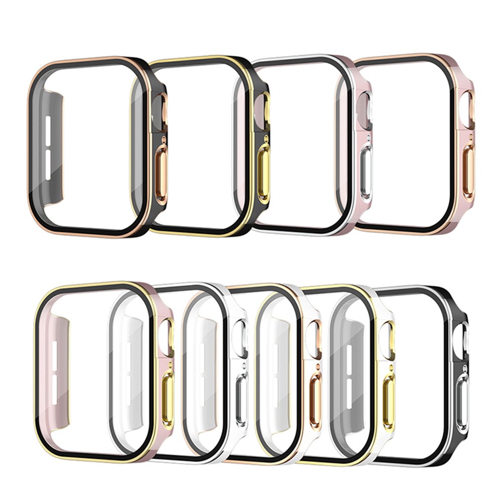 Watch Protective Case Two-color Electroplating Watch Screen Shell for iWatch