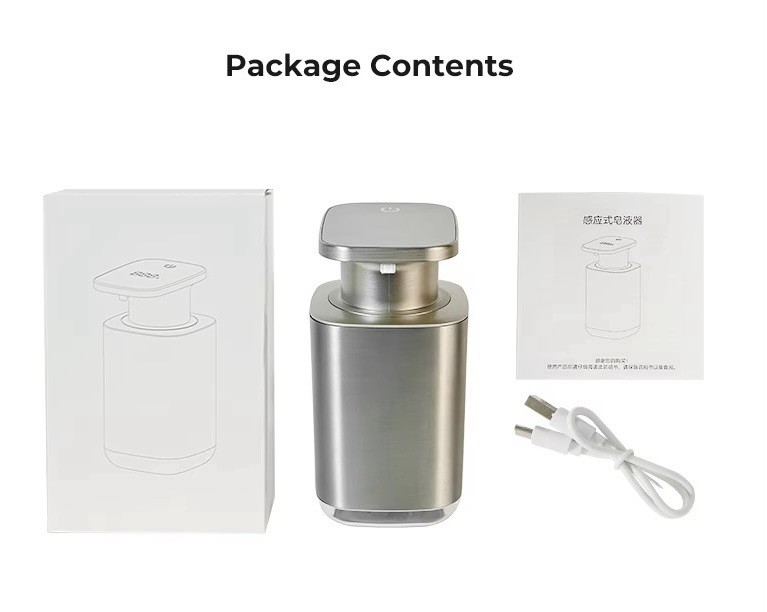 Automatic Rechargable Soap Dispenser, Liquid Soap Dispenser, Touchless 450ML