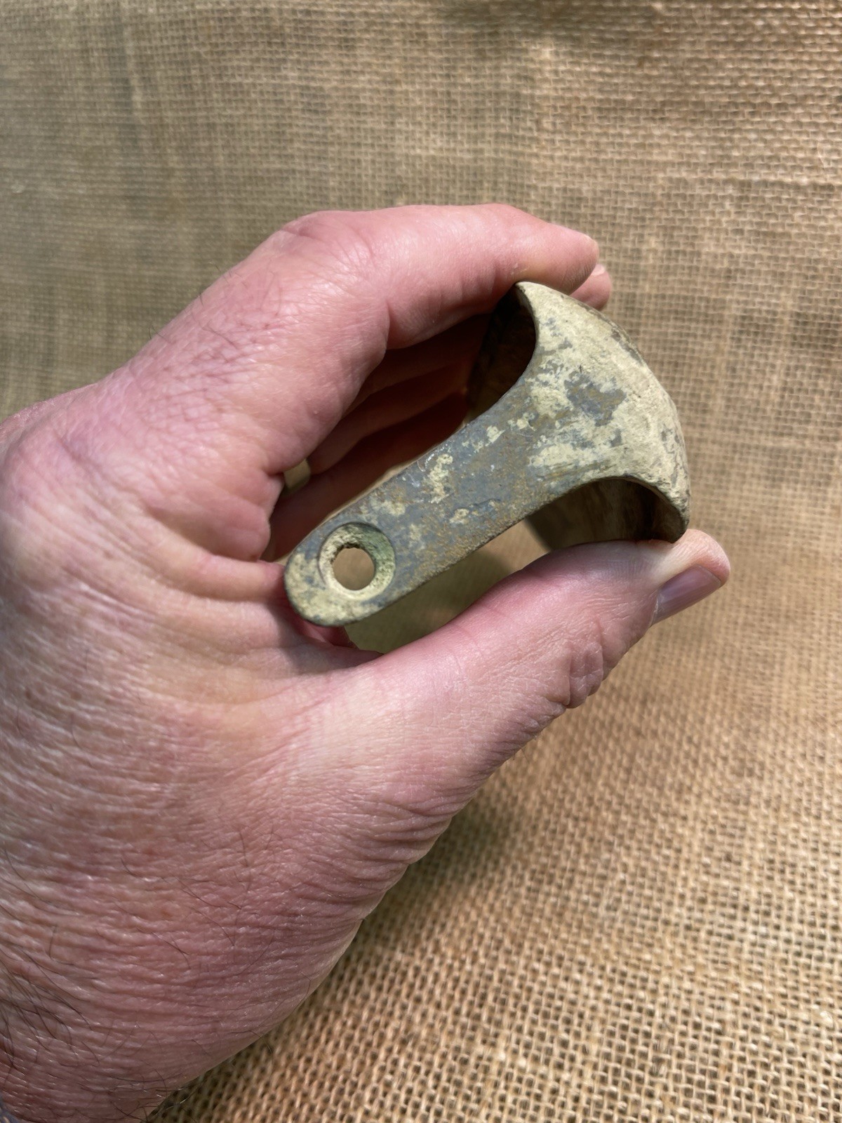 Nice Dug Civil War Brass Enfield Rifle Buttplate Recovered From Gravelly Run Va.