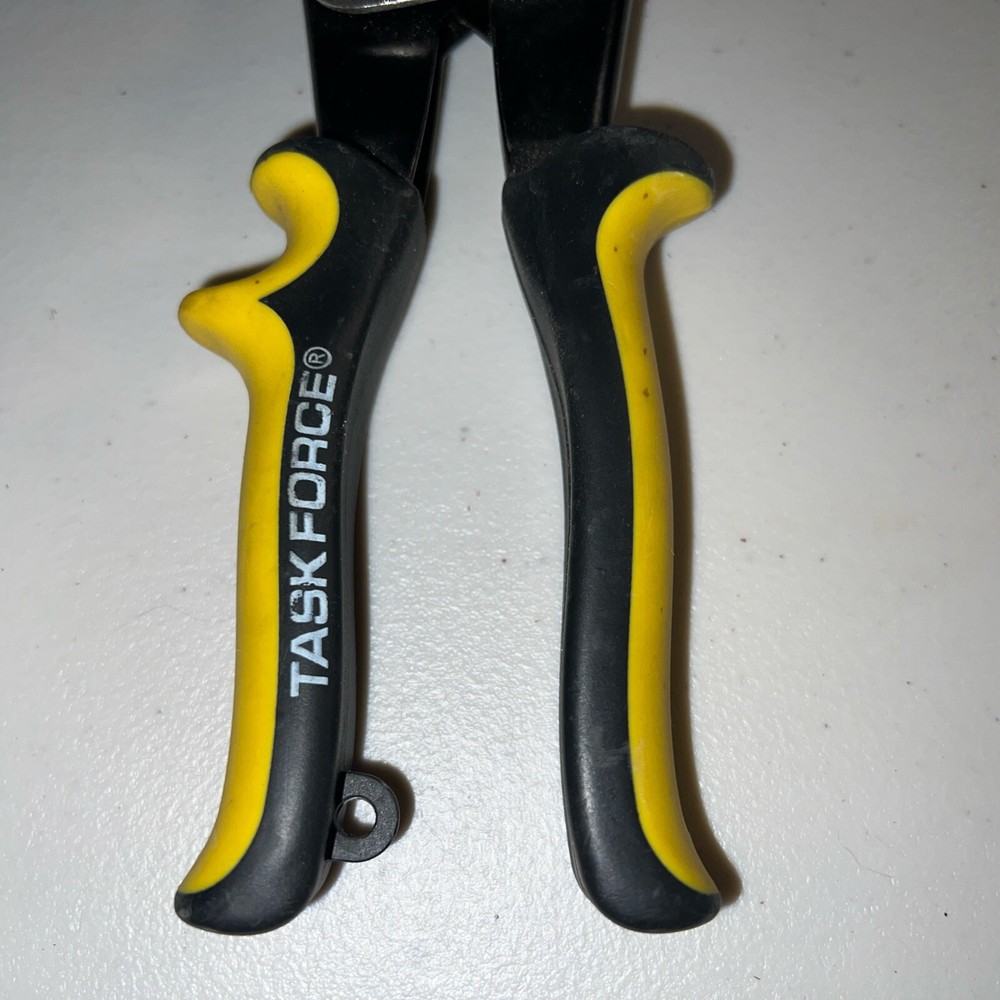 Task Force Aviation Snips - Chrome Vanadium - Yellow/Black Handle - 10”