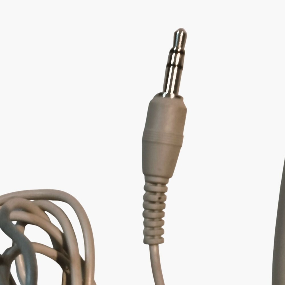 Vintage Computer Desktop Microphone Jack Wired Beige Plug in PC Audio Recording
