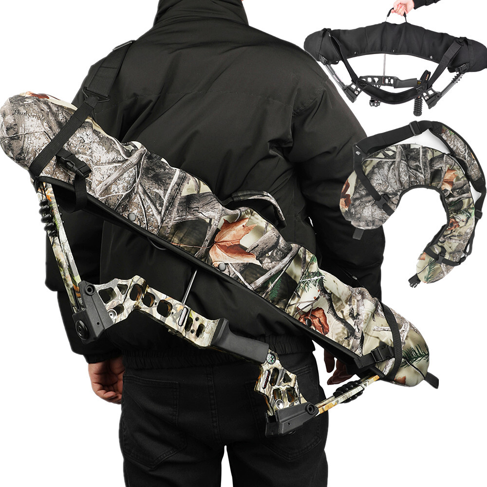 Compound Bow Bag Sling Case Backpack Cover Belt Archery Target Hunting Shooting