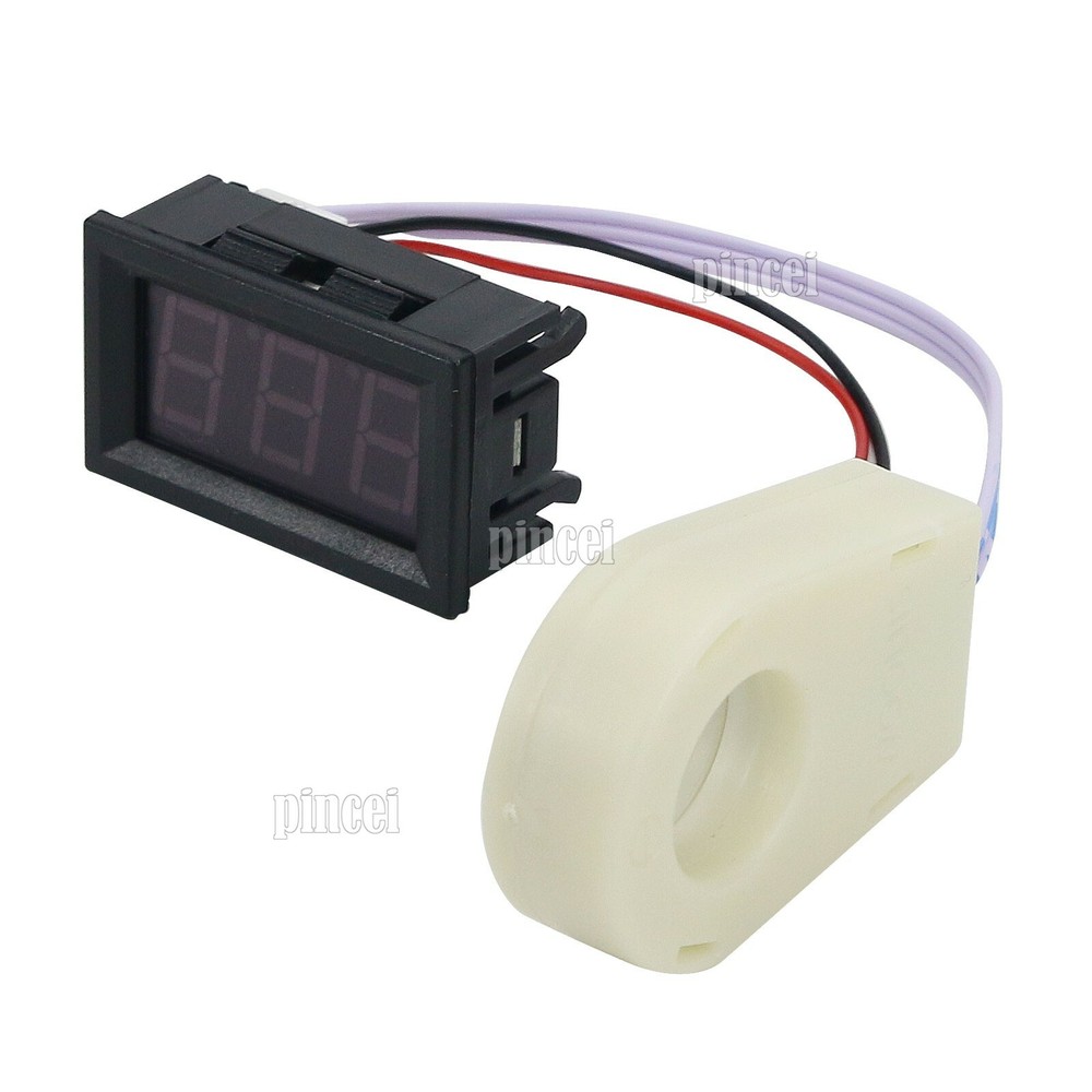 DC 100A Hall Current Voltmeter Isolated 0.56 inch Digital Voltage Current Meter