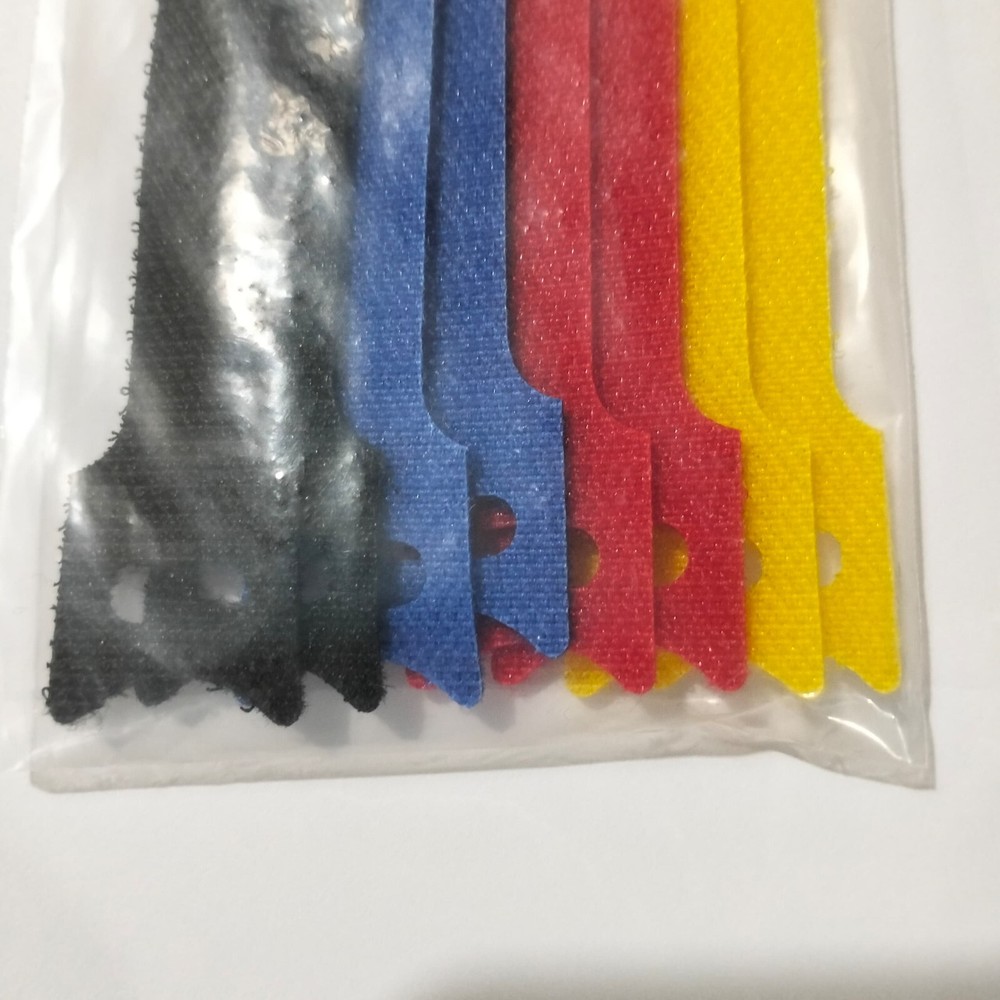 8 pcs Adjustable Releasable Reusable Hook And Loop Cable Ties Cable Tidy Strap