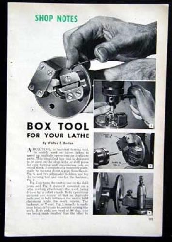 Box Tool Backrest Turning Tool How-To Build PLANS handy