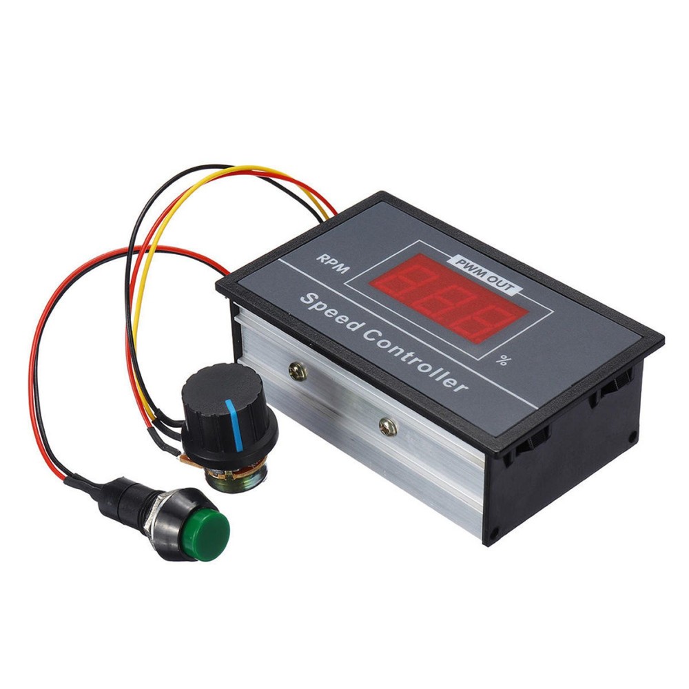 30A DC Motor Speed Regulator w/ Digital Display & Momentary Start/Stop Button