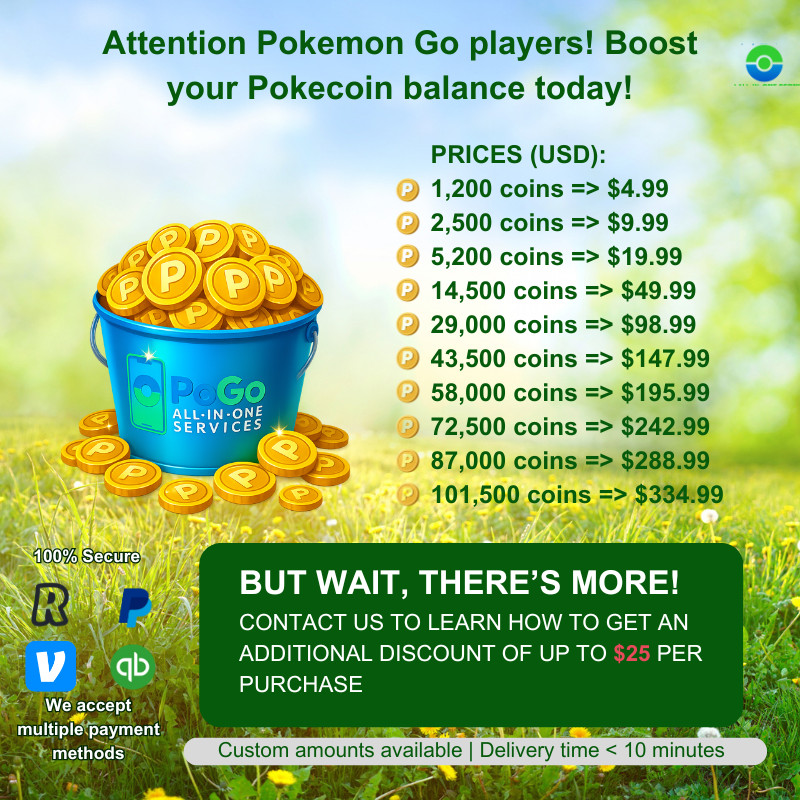 Pokémon GO PokéCoins Service | Safe + Secure | Huge Bundle Discounts in minutes!