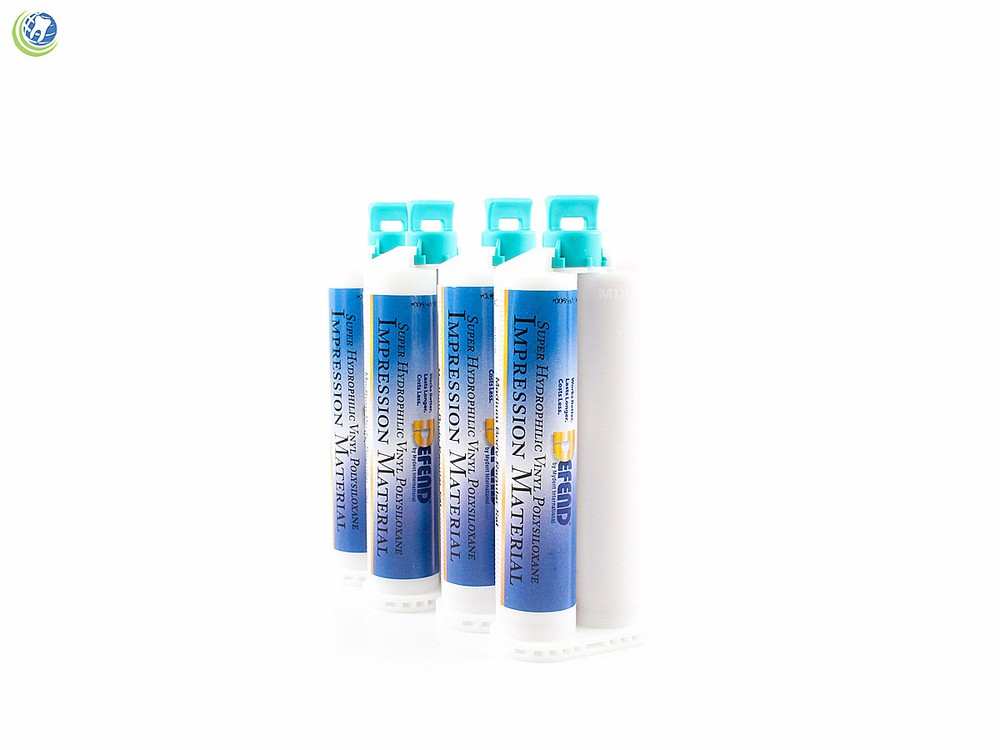 DEFEND VINYL VPS DENTAL IMPRESSION MATERIAL REGULAR SET MEDIUM BODY 4 CARTRIDGES