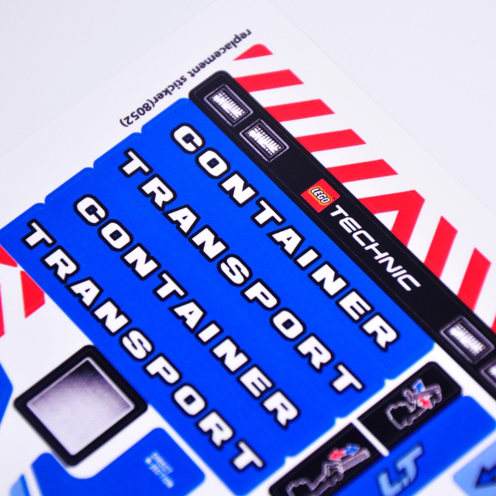 Replacement sticker for set 8052 Precut sticker