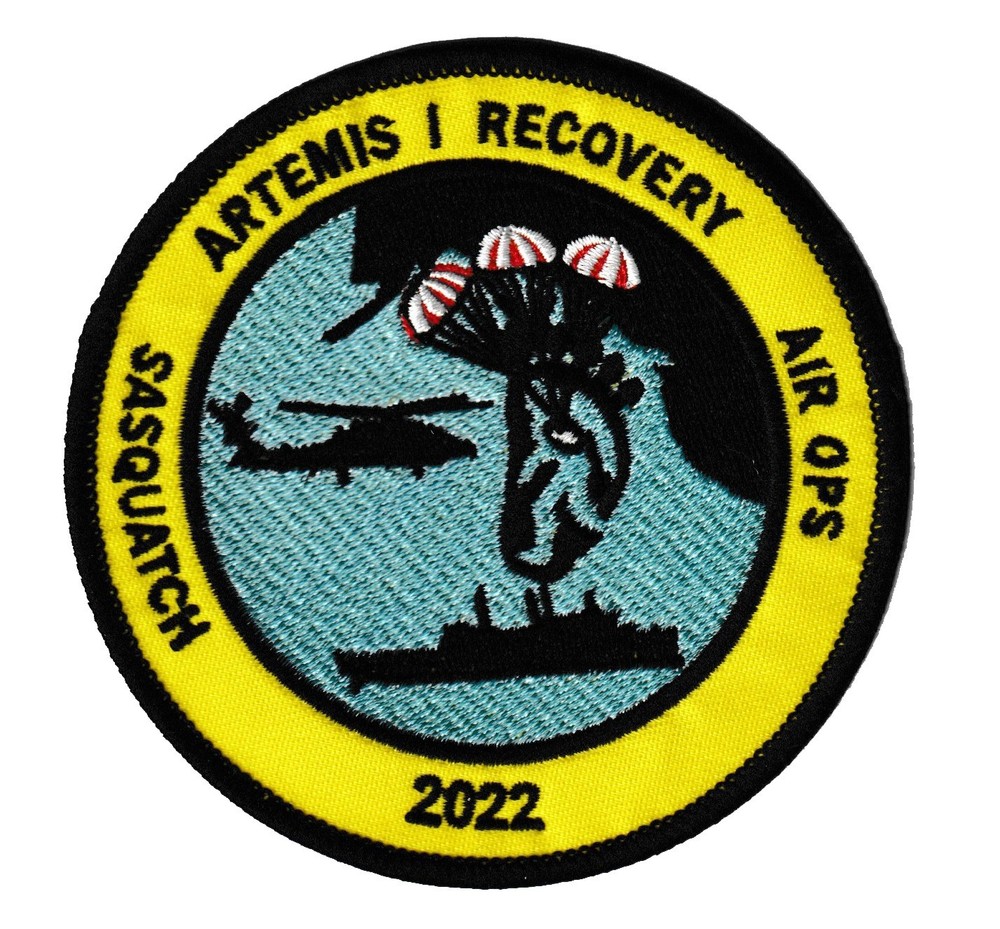 NASA Artemis 1 space program US Navy Air Ops Sasquatch Recovery Force patch