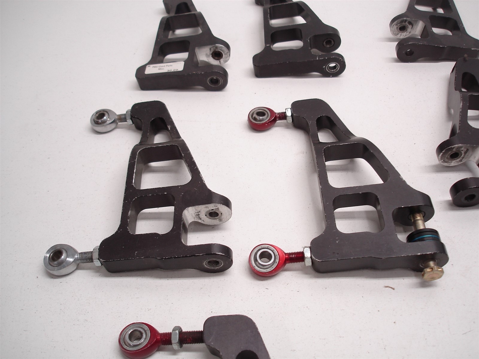 13 NASCAR BILLET ALUMINUM ADJUSTABLE MOUNTS / BRACKETS WITH 5/16" ROD ENDS