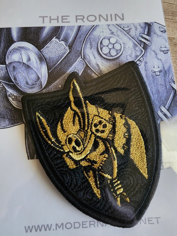 Modern Arms Quilted Ronin black gold patch