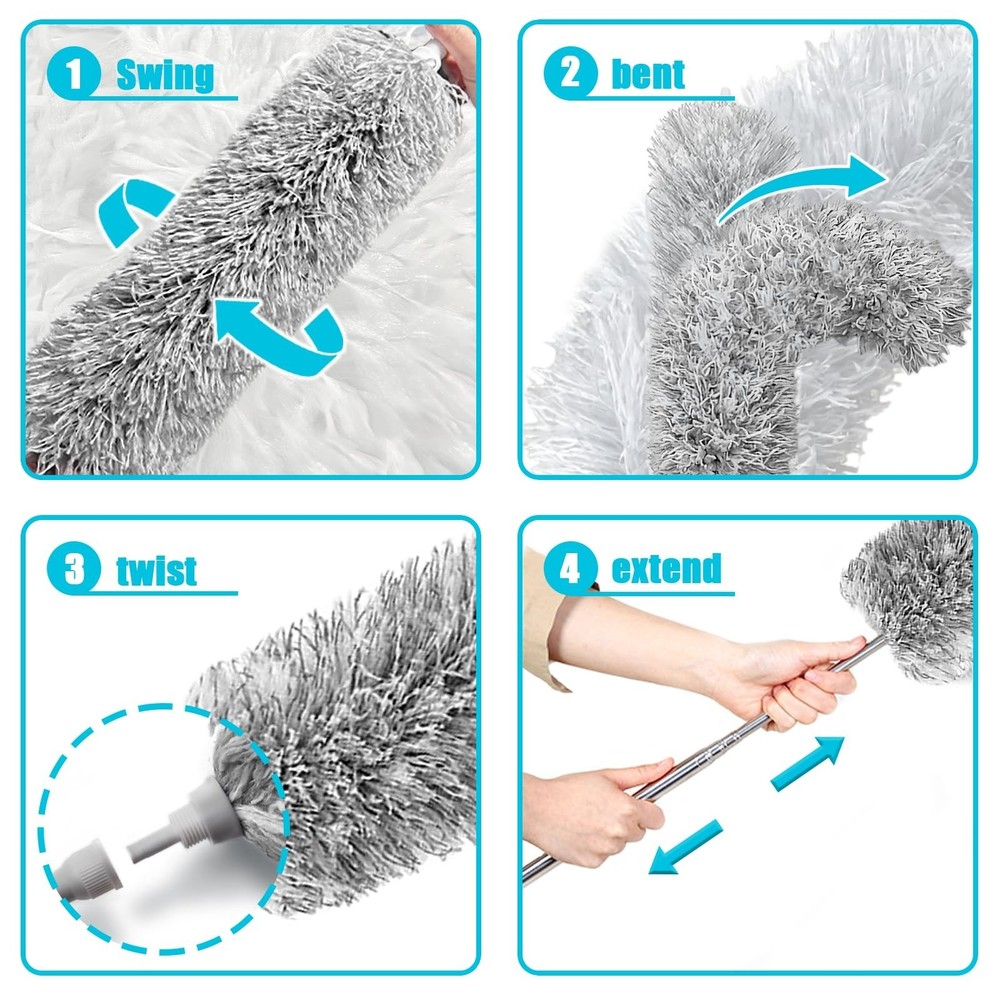 Feather Duster for Cleaning Extendable - Feather Duster for Cleaning The Indo...