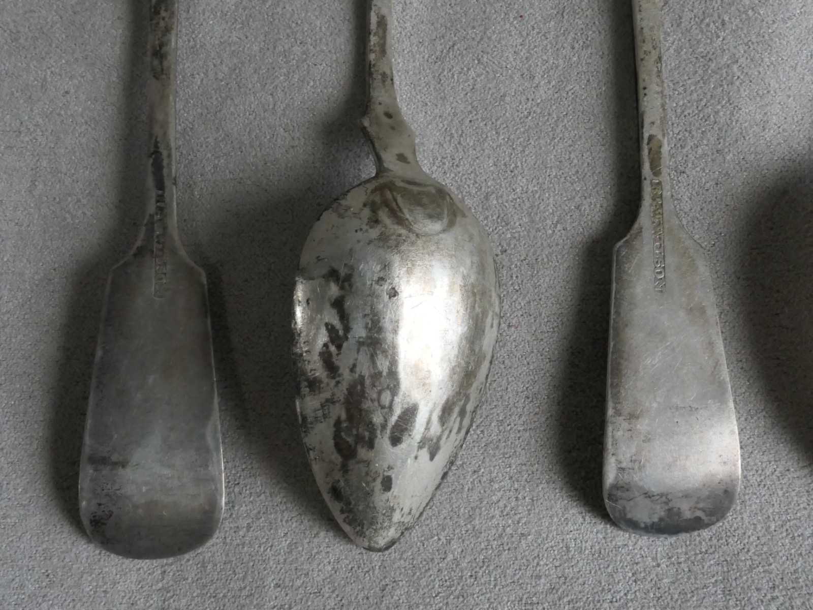 Lot of 6 American Coin Silver Spoons RM WILSON Philadelphia, PA : 72.5g