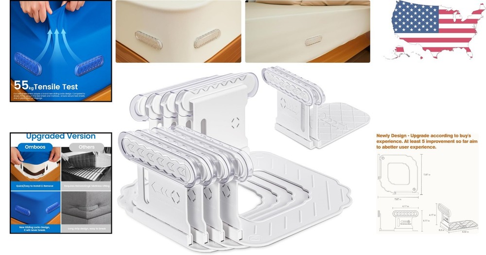 Secure Bed Lock Sheet Holders for All Sizes - Easy Installation & Sleep Comfort