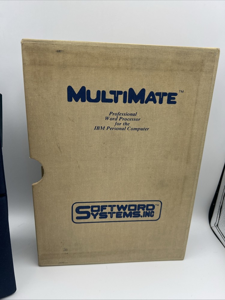 1982 MultiMate Pro Word Processor for IBM PC Manual +5 floppy disks, Good Cond!