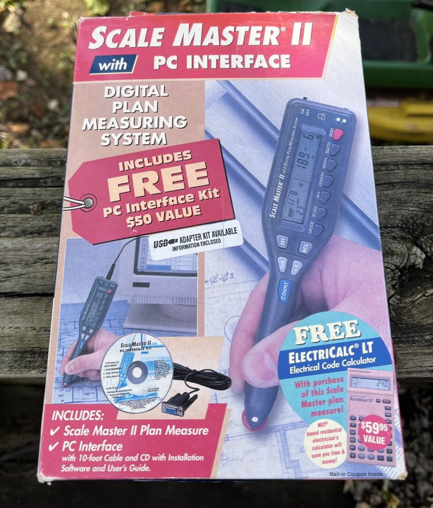 Scale Master II Digital Plan Measuring System With PC interface & Cable #6325