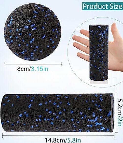Mini Foam Roller - Muscle Massage Rollers for Trigger Point Therapy,