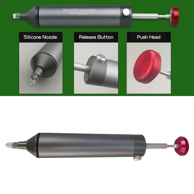 Durable Desoldering Pump SMT IC Pickup Remover for Correcting Small Board Errors