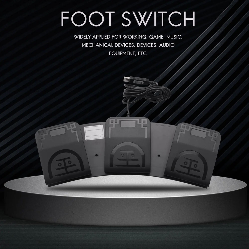 USB Foot Switch Control Key Customized Computer Keyboard Action Pedal for Device